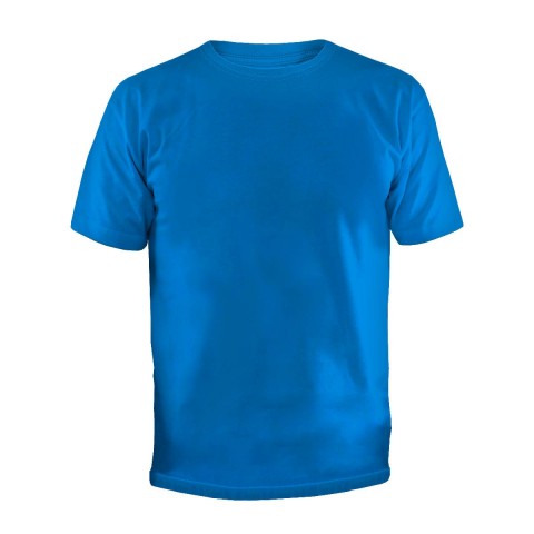 Camiseta malha manga curta azul royal (G)